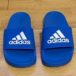 Blue Kids Adidas Slides
